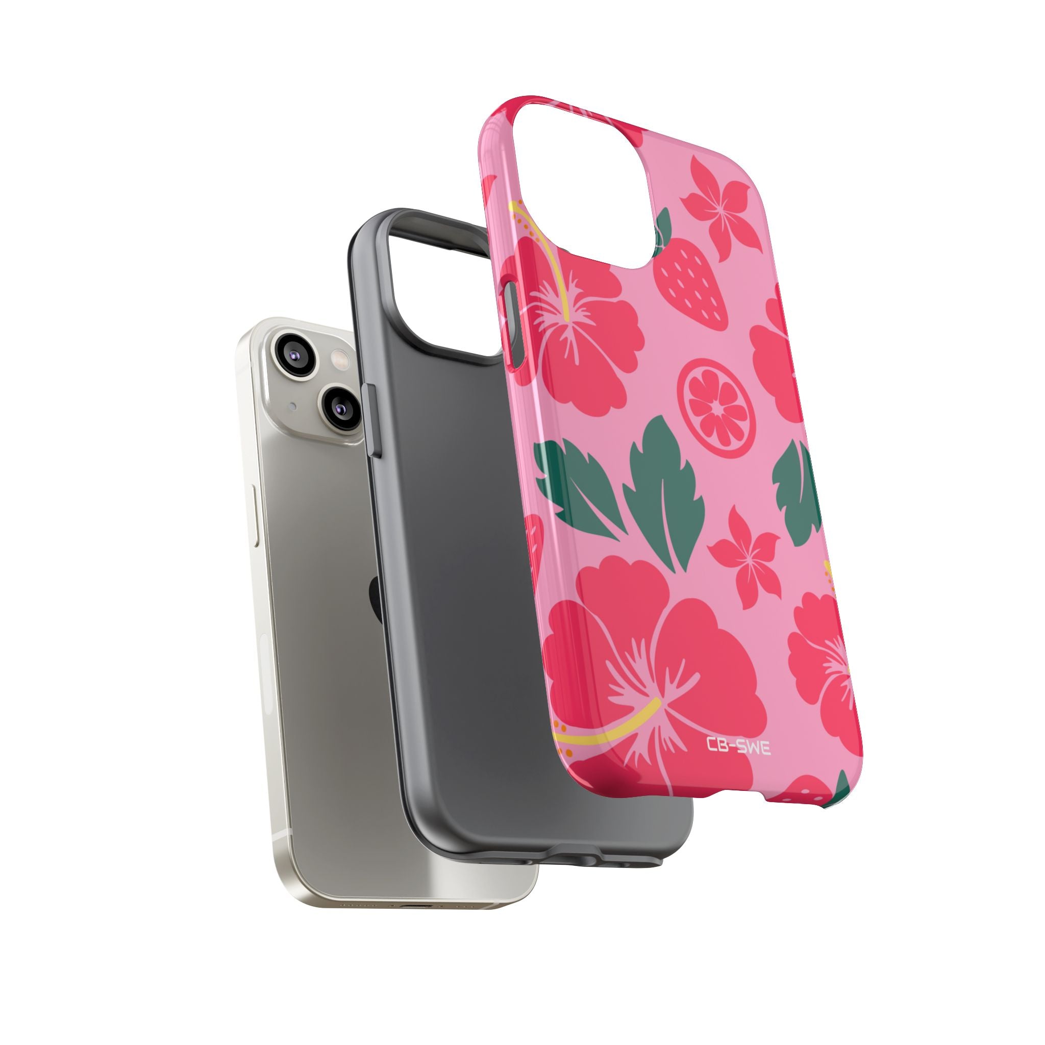 Tropical Hibiscus Harmony - iPhone Case