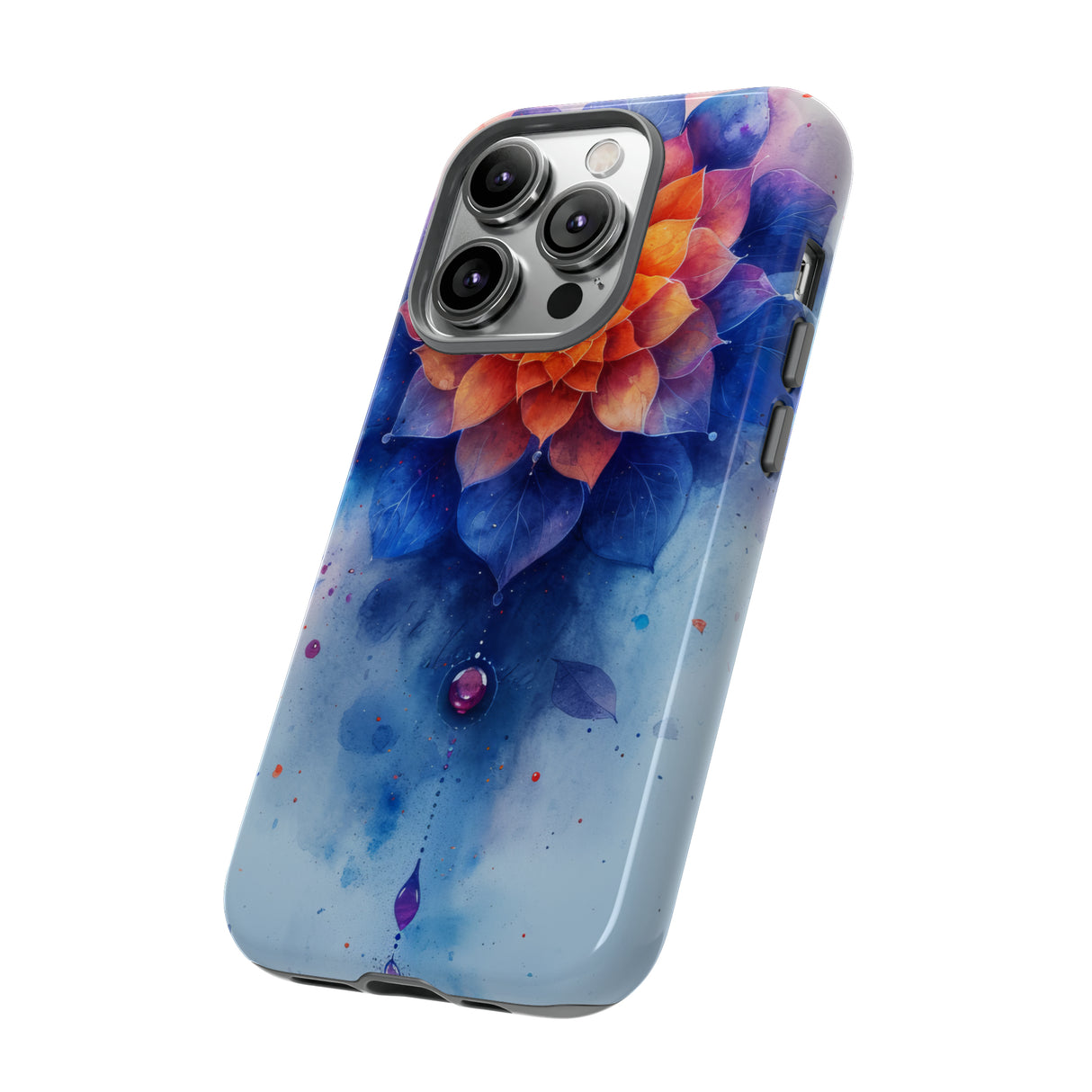 Blaue Rose Mandala Serenity - Schutzhülle fürs Handy