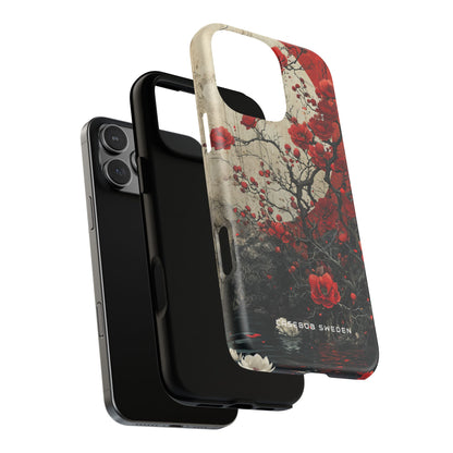 Zen Blossoms in Moonlight iPhone 16 | Tough+ Phone Case