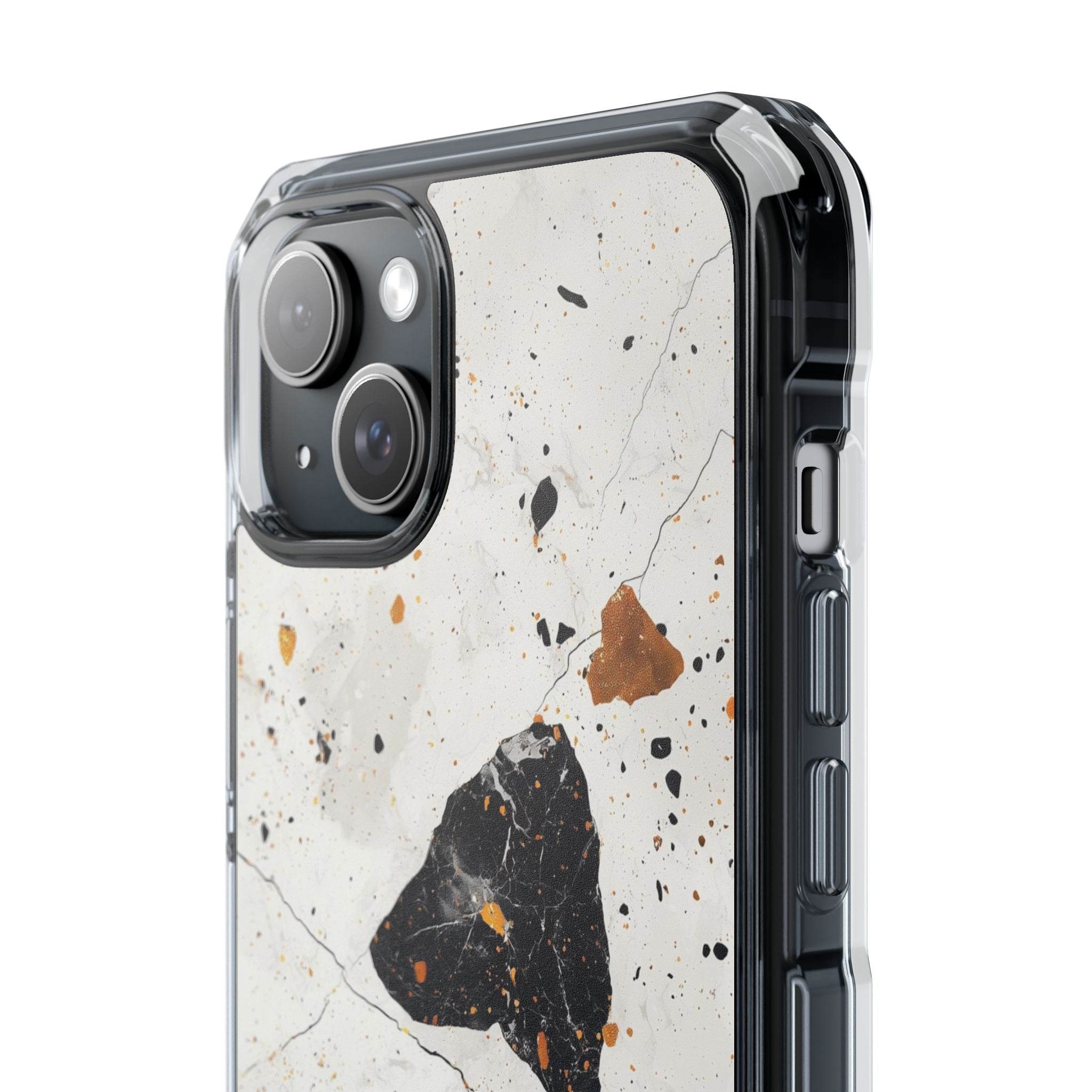 Golden Shapes Dance iPhone Case - Impact