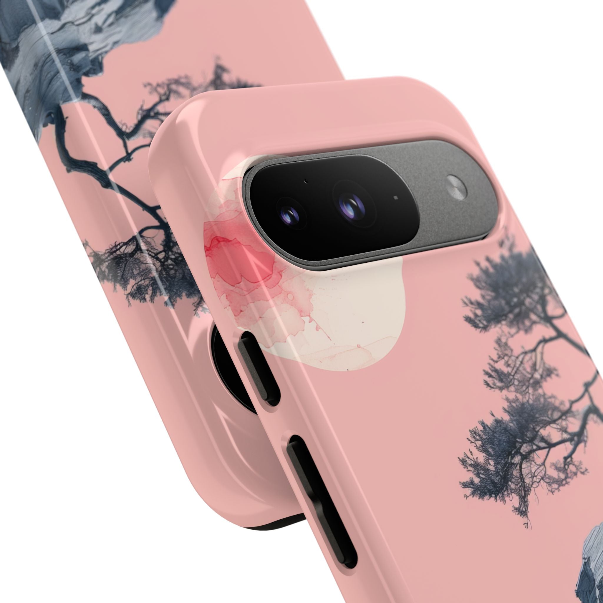 Crimson Moon Tree Google Pixel 9 Case - Tough