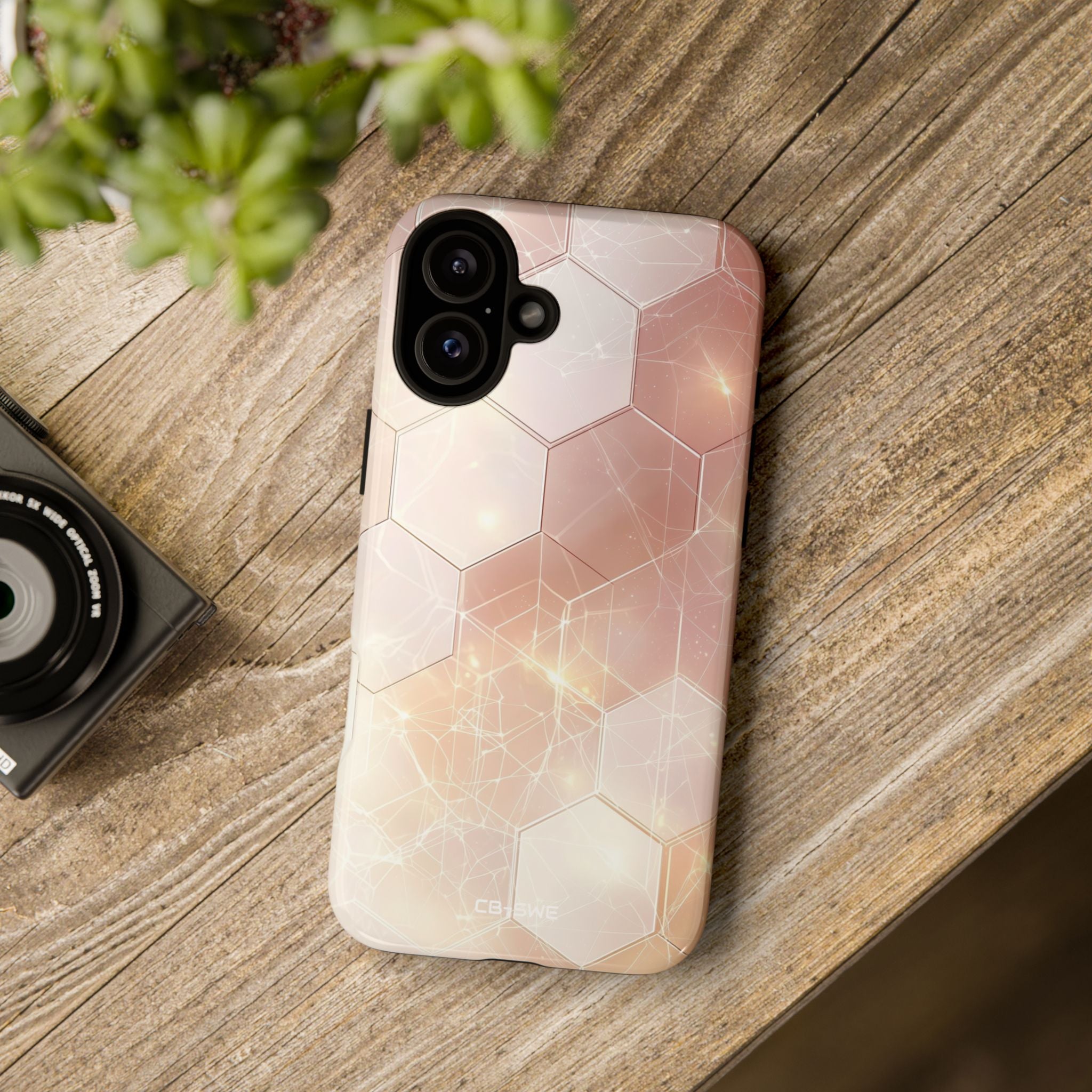 Hexagons Reflect Light - iPhone Case