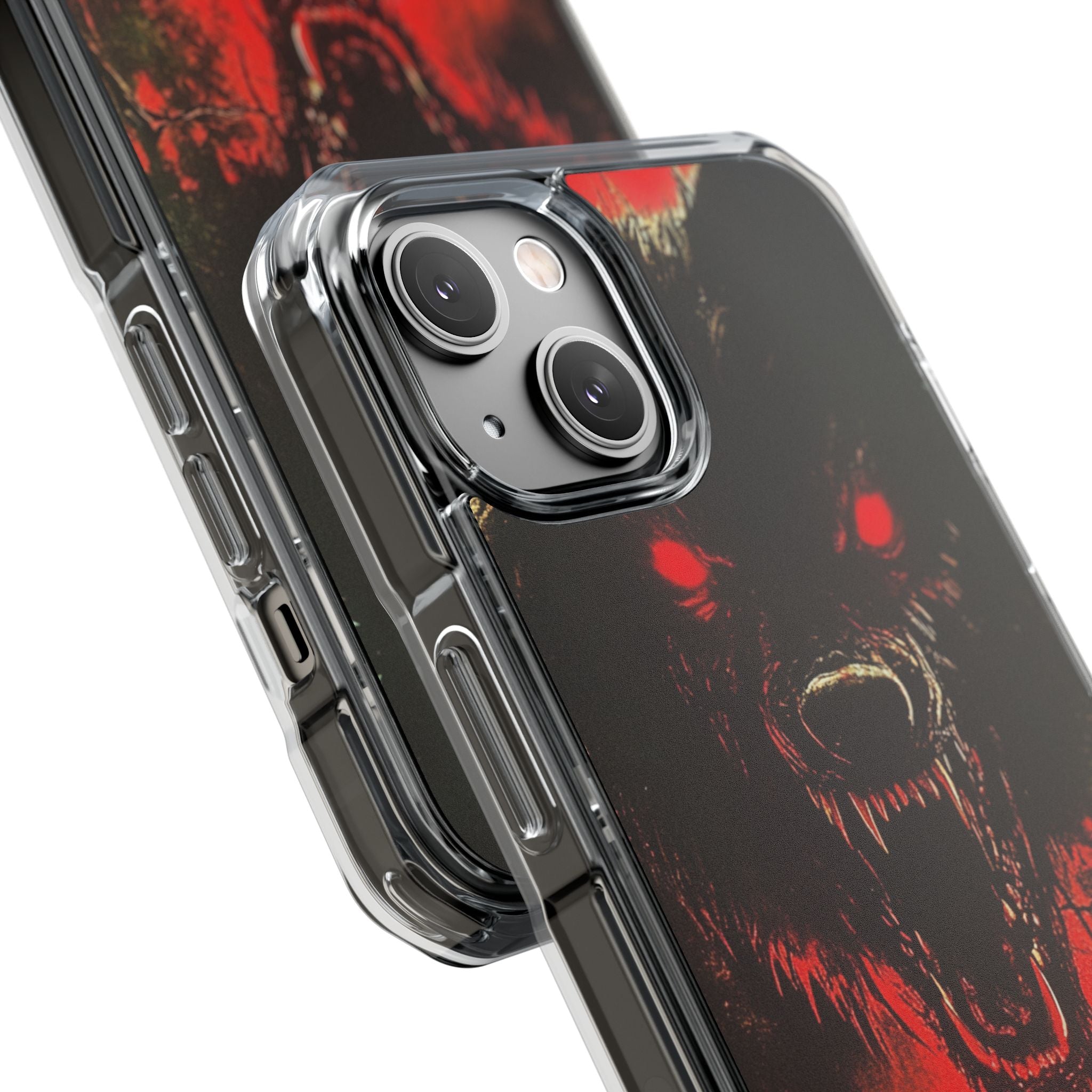 Bloodmoon Wolf's Lament iPhone 14 - Clear Impact Phone Case