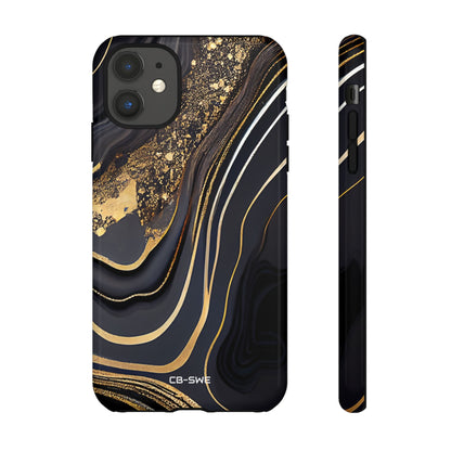 Elegant Gold Streams - iPhone Case