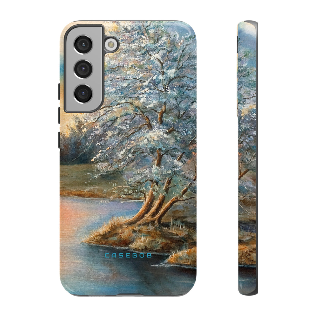 Winterday lake - Protective Phone Case