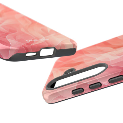 Peach Wave Drift Samsung S25 Plus Case - Tough