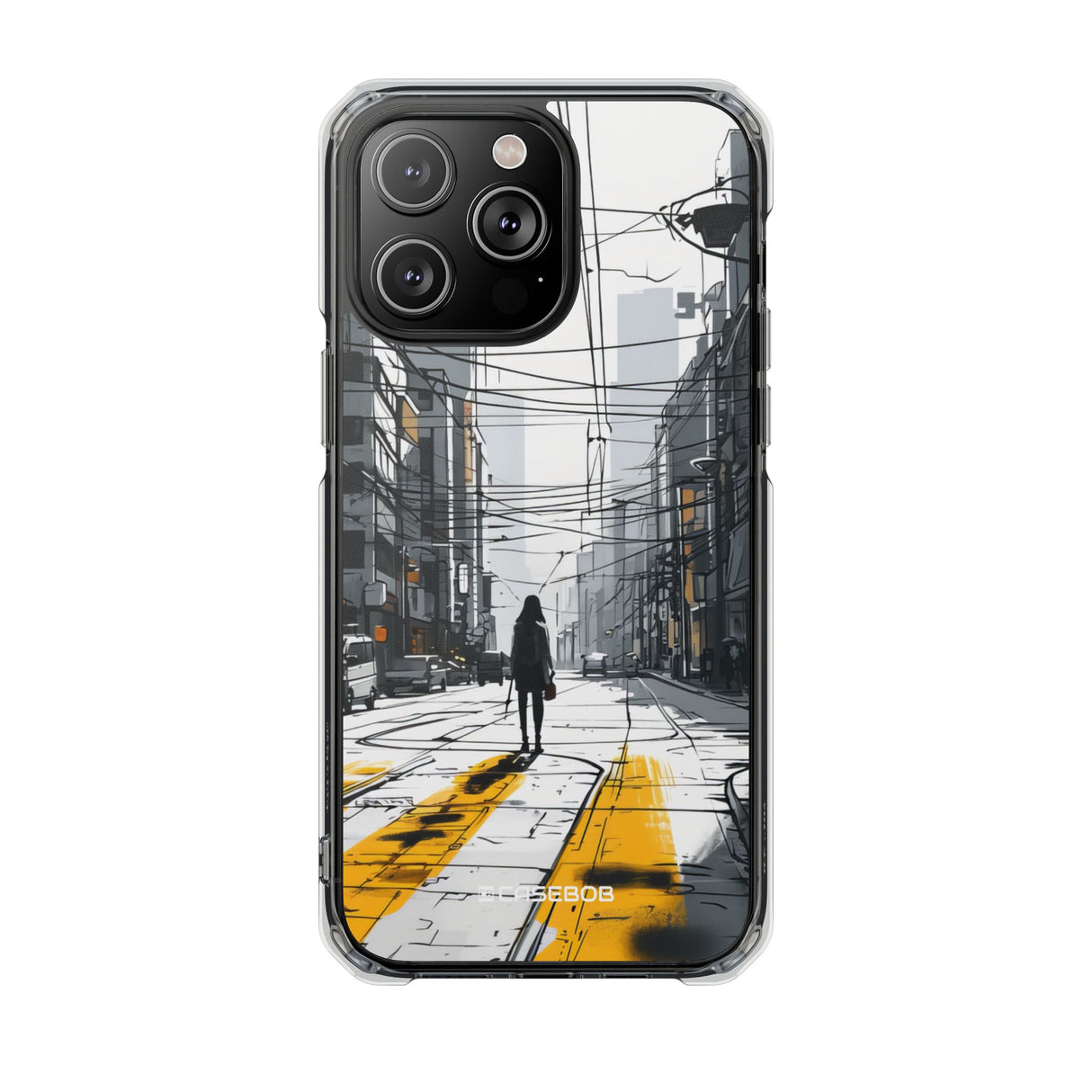 Urban Solitude - Phone Case for iPhone (Clear Impact - Magnetic)