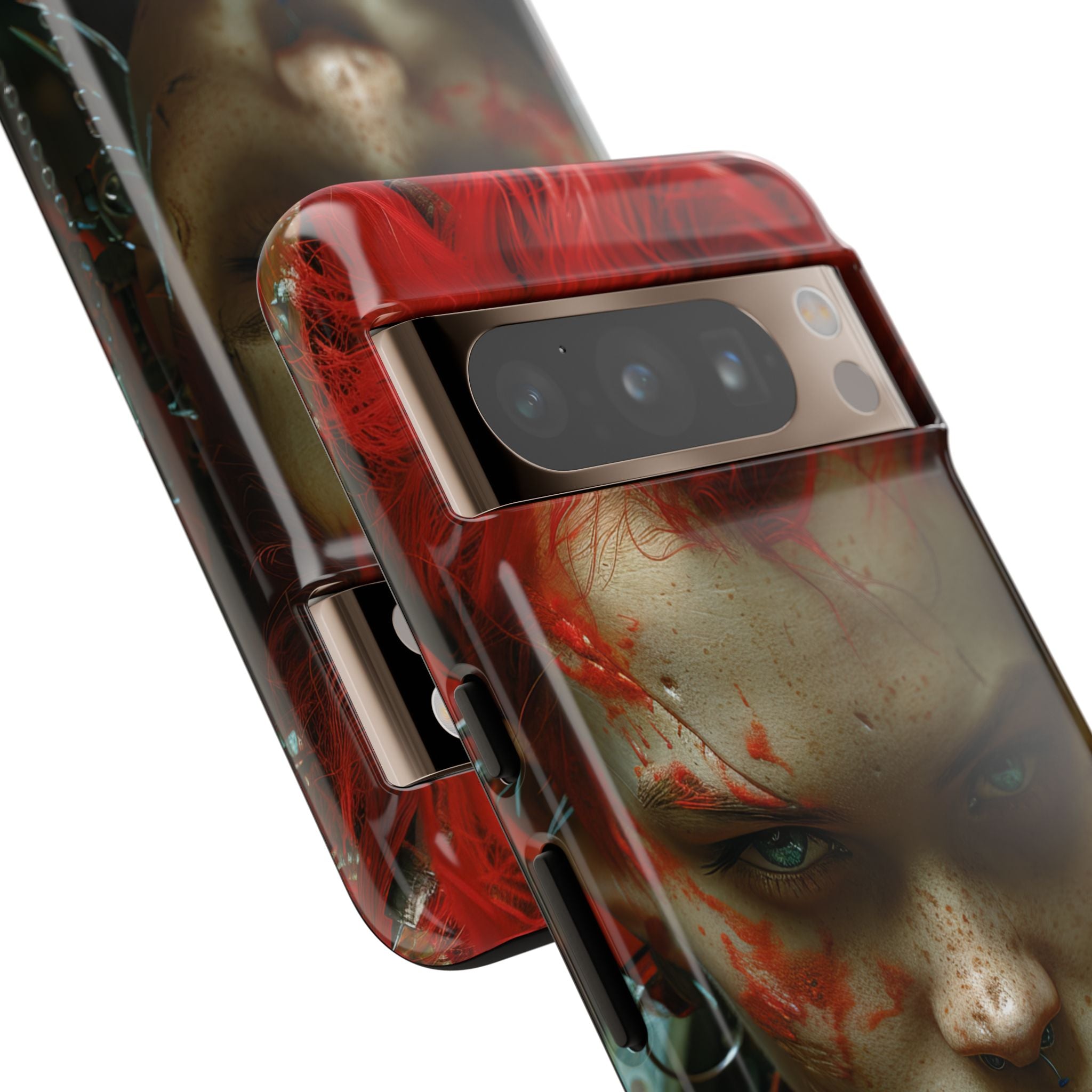 Red Spike Gaze Google Pixel 8 Pro Case - Tough