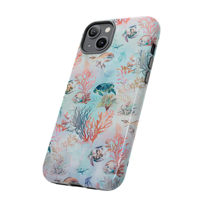 Pastel Underwater Serenade - Protective Phone Case