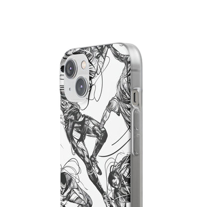 Dynamic Athletic Surrealism | Flexible Phone Case for iPhone