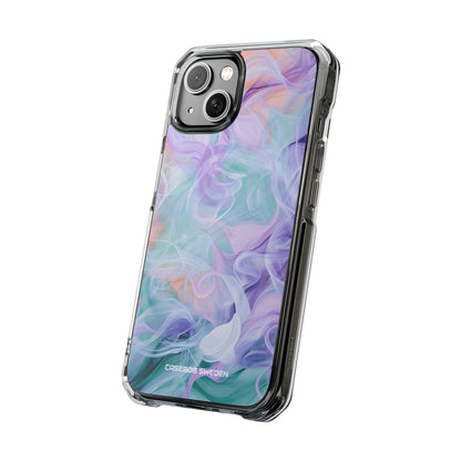 Purple Peach Whirl - Clear Impact iPhone 14 Phone Case