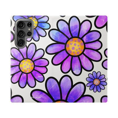 Polka Dot Blossoms - Samsung S23 Ultra Case - Wallet