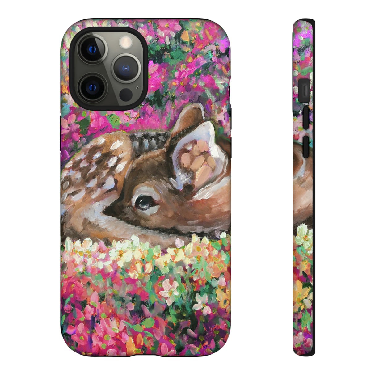 Oil painting - Young Deer - Protective Phone Case