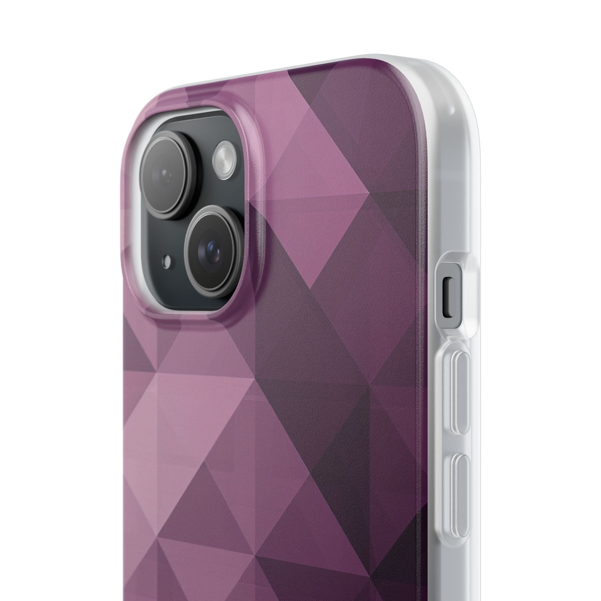 Gradient Purple Mosaic iPhone 15 - Flexi Phone Case