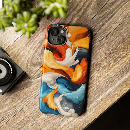 Crimson Ribbon iPhone 15 Plus Case - Tough