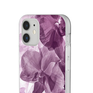 Strahlendes Orchideen-Design | Handyhülle für iPhone (flexible Hülle) 