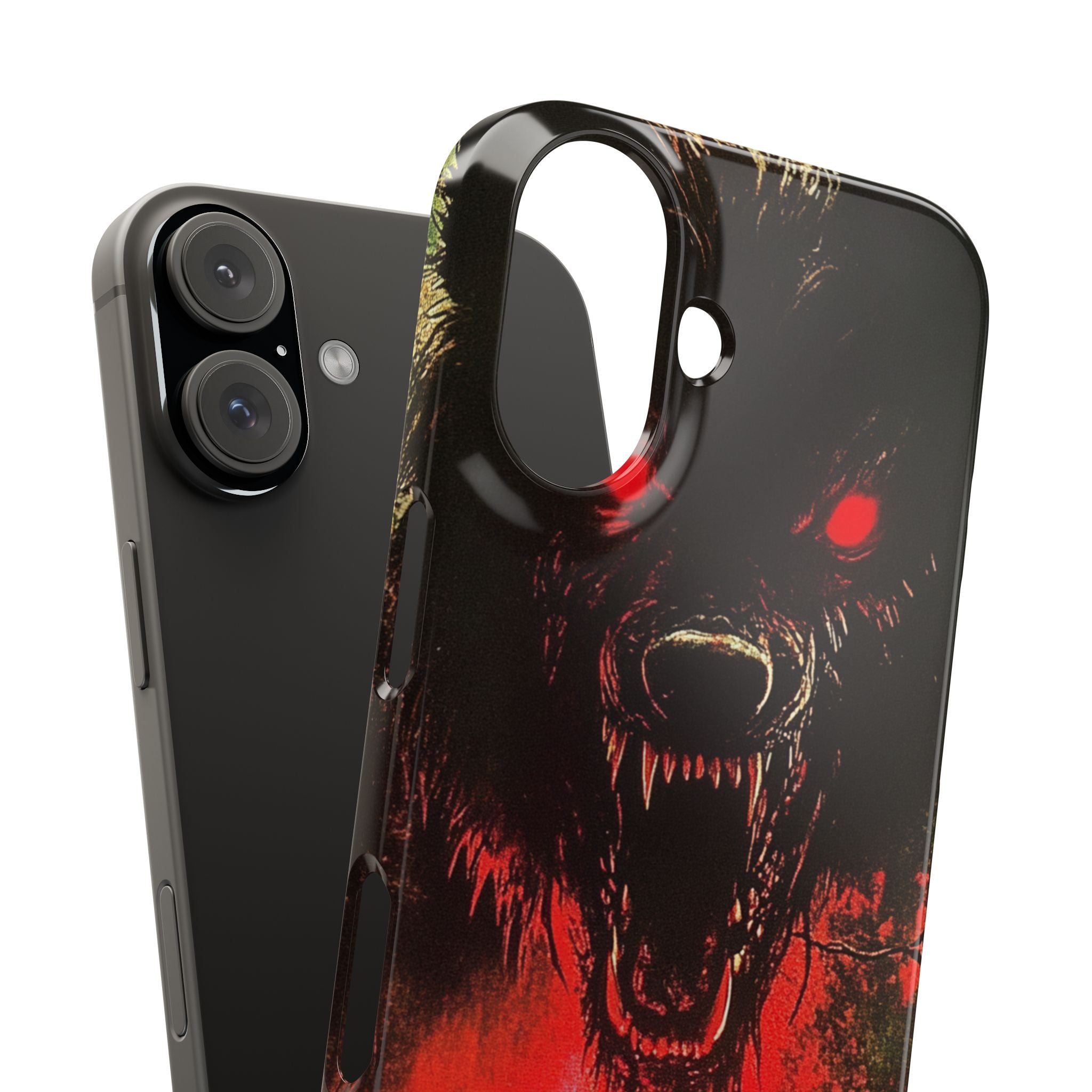 Bloodmoon Wolf's Lament iPhone 16 - Slim Phone Case