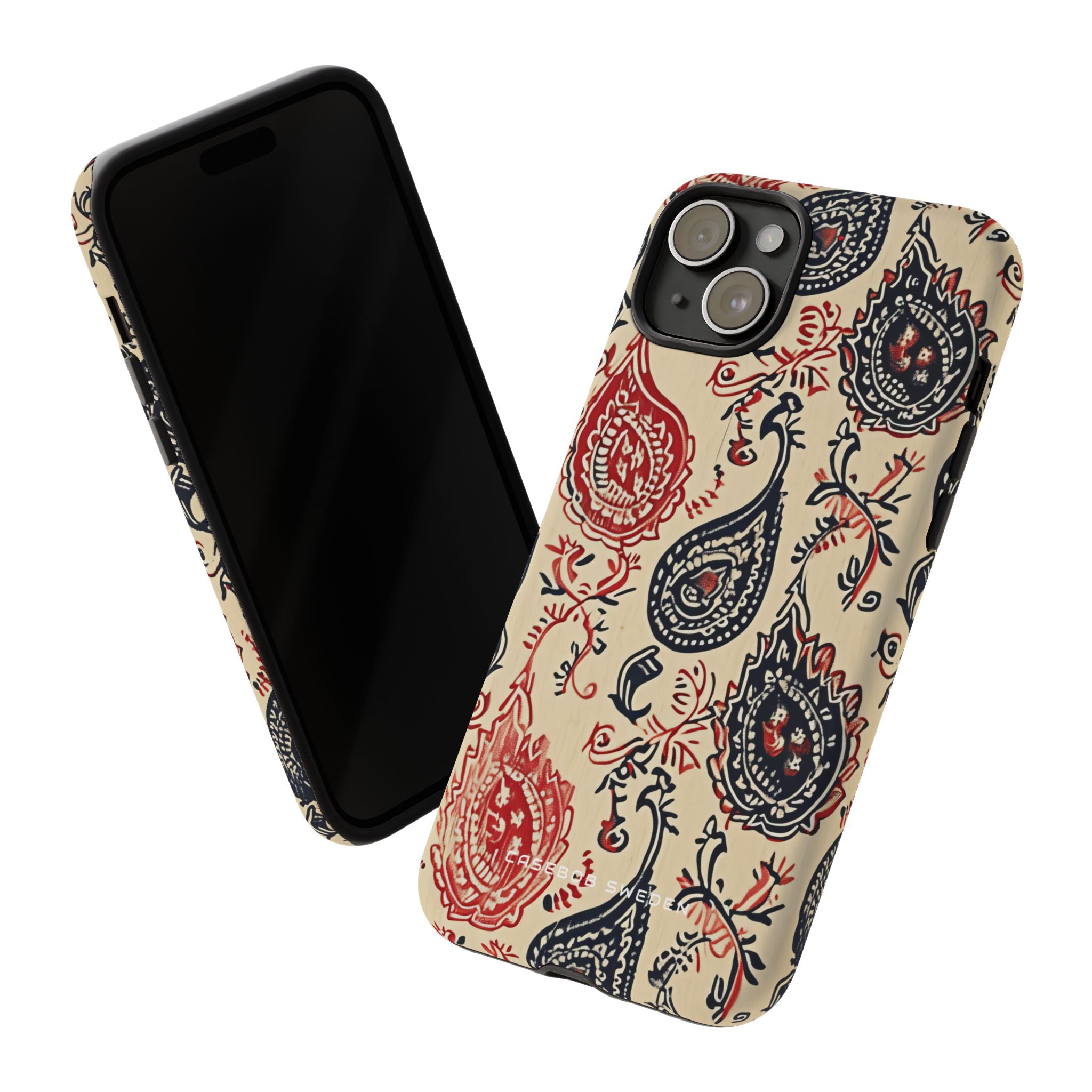 Vintage Paisley Elegance iPhone 15 - Tough Phone Case