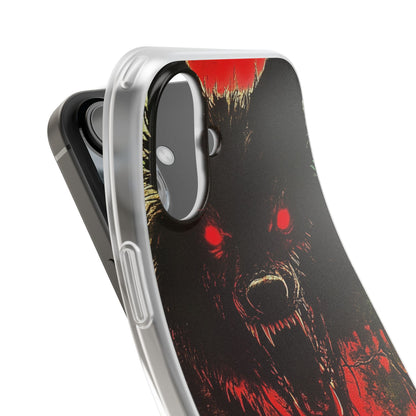 Crimson Wolf iPhone 16 Plus Case - Soft