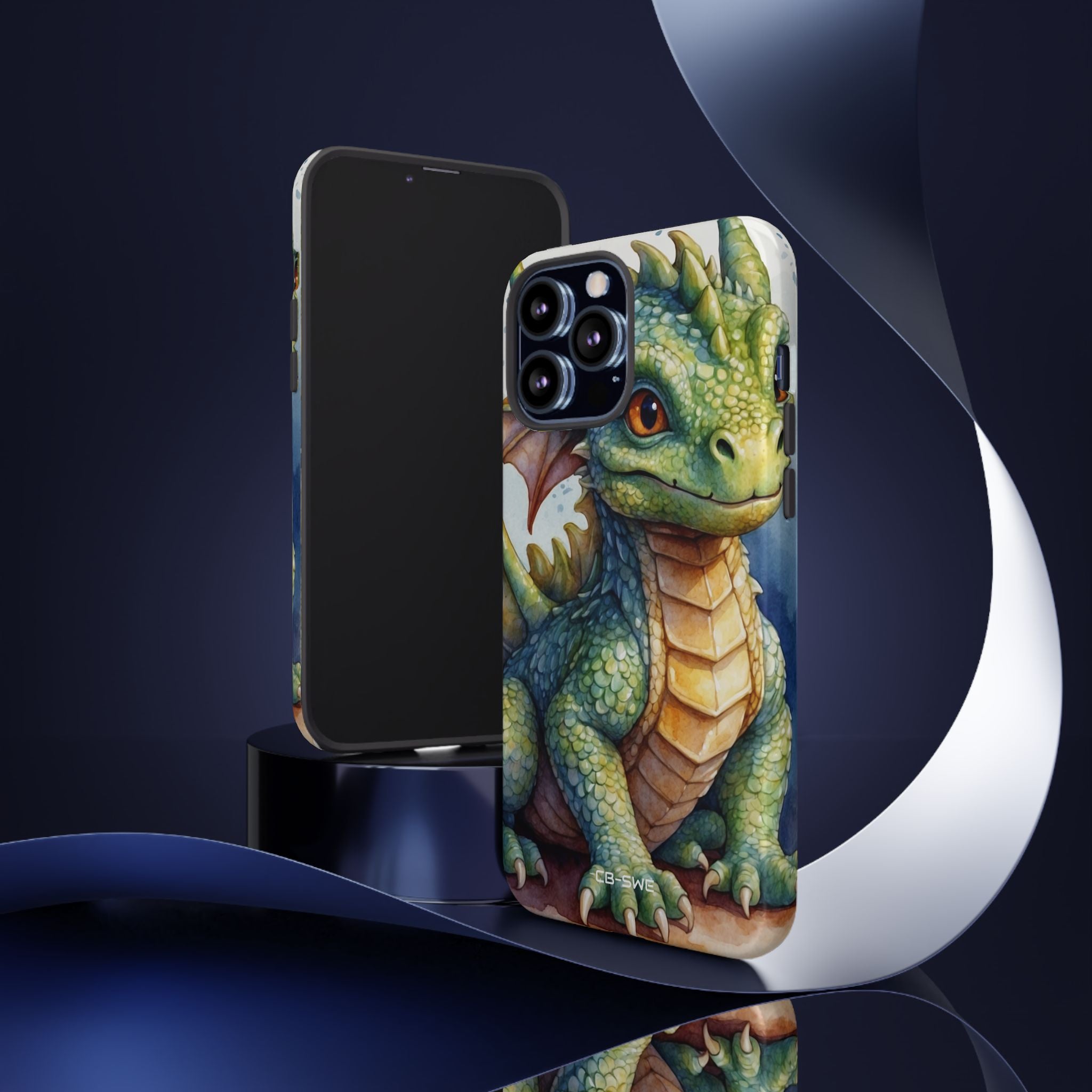 Green Dragon Smiles - iPhone Case