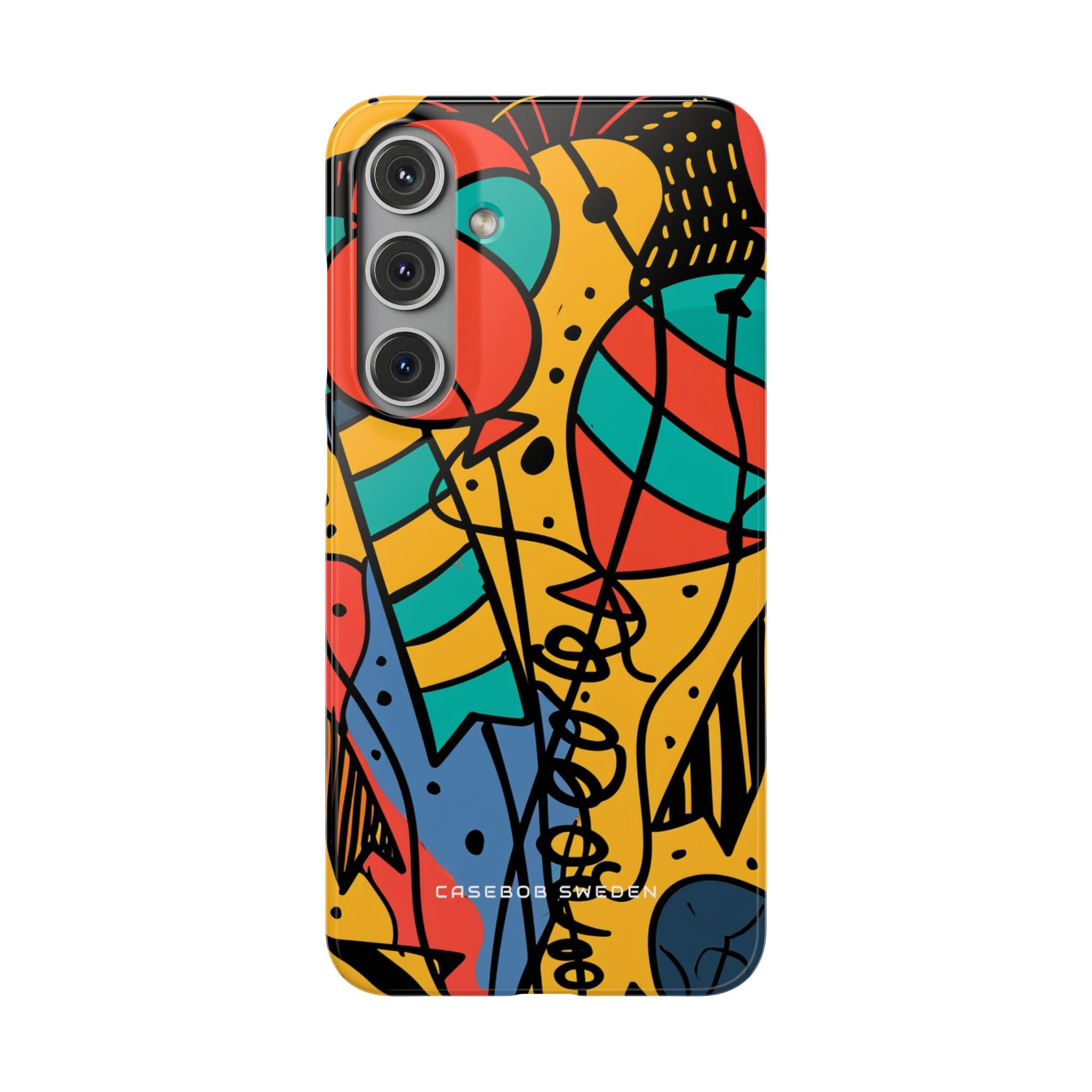 Playful Lines in Motion Samsung S24 - Slim Phone Case