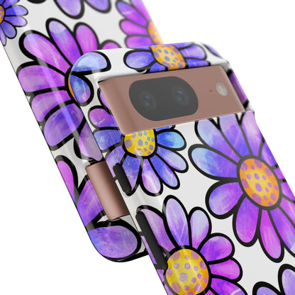 Polka Dot Blooms Google Pixel 8 Case - Tough