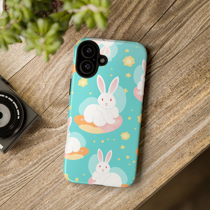Bunnies Float Dreamily - iPhone Case