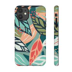 Mixed Tropical Leaf - Protective Phone Case