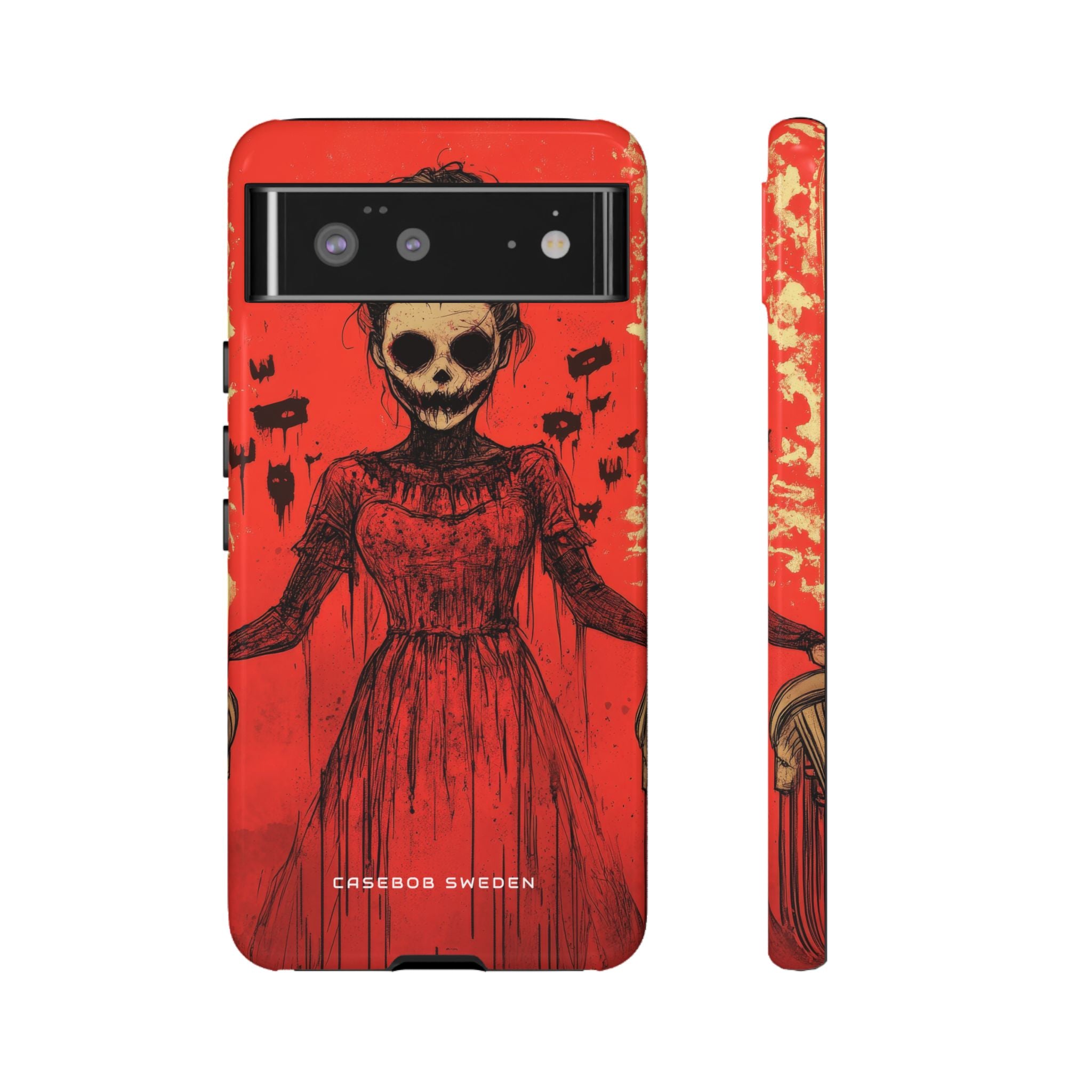 Haunting Scarlet Descent Google Pixel 6 – Robuste Handyhülle