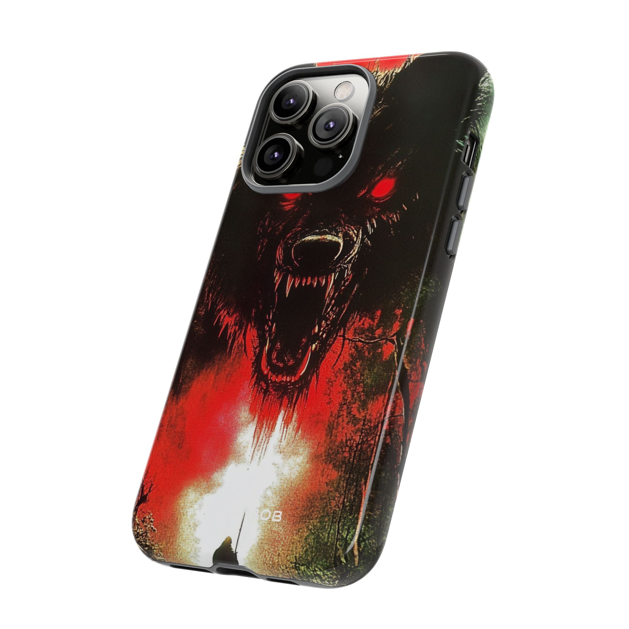 Crimson Wolf iPhone 14 Pro Max Case - Tough
