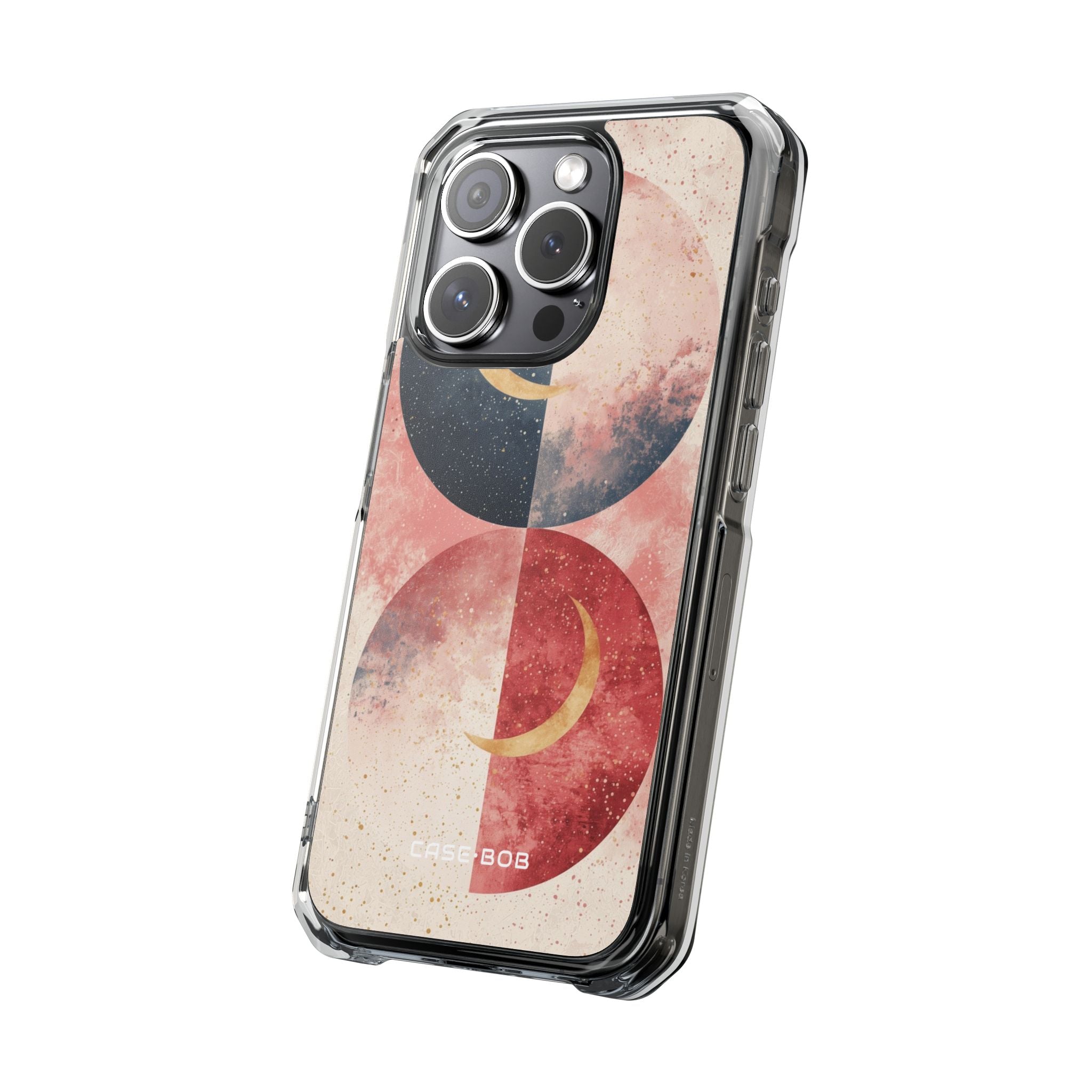 Golden Crescent Circles iPhone 15 Pro Case - Impact