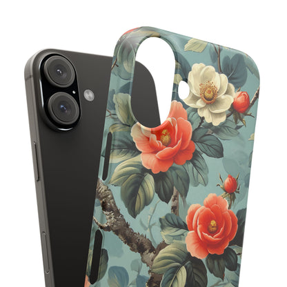 Vintage Floral Romance iPhone 16 - Slim Phone Case