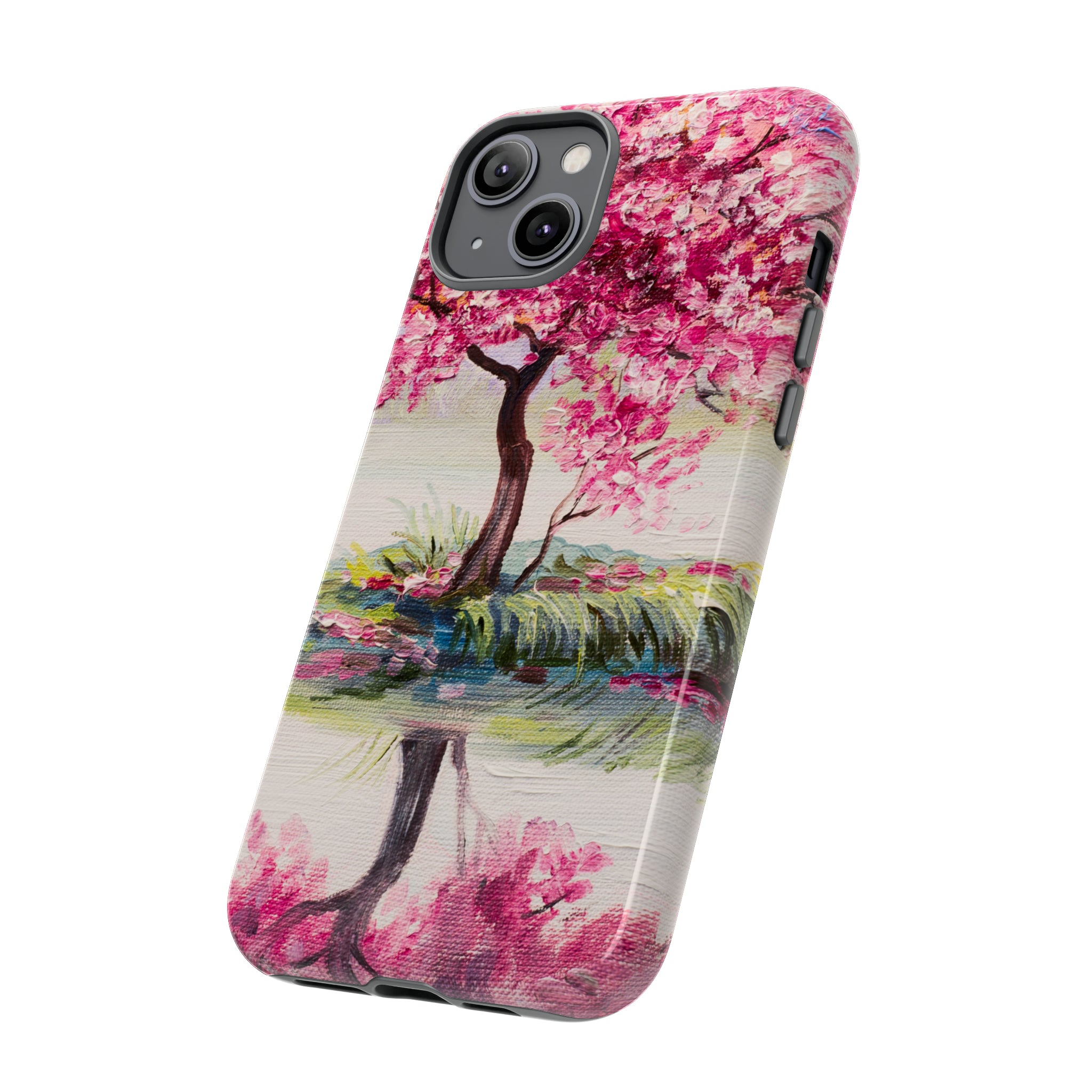 Oil painting - Oriental Cherry Tree - Protective Phone Case