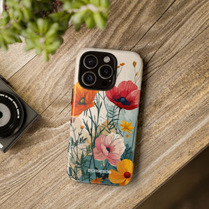 Whimsical Garden Watercolor Blooms - for iPhone 16