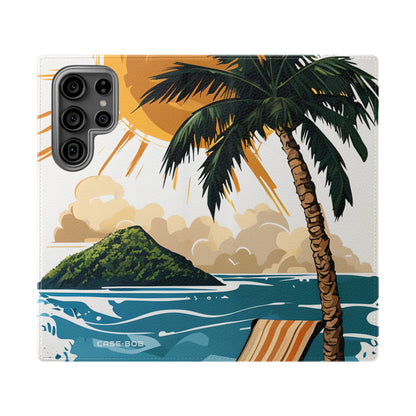 Palm Sunscape - Samsung S23 Ultra Case - Lompakkokotelo