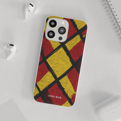 Cracked Diamond Grid iPhone 13 Pro - Soft Case