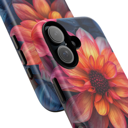 Fiery Bloom Harmony iPhone 16 - Tough Phone Case