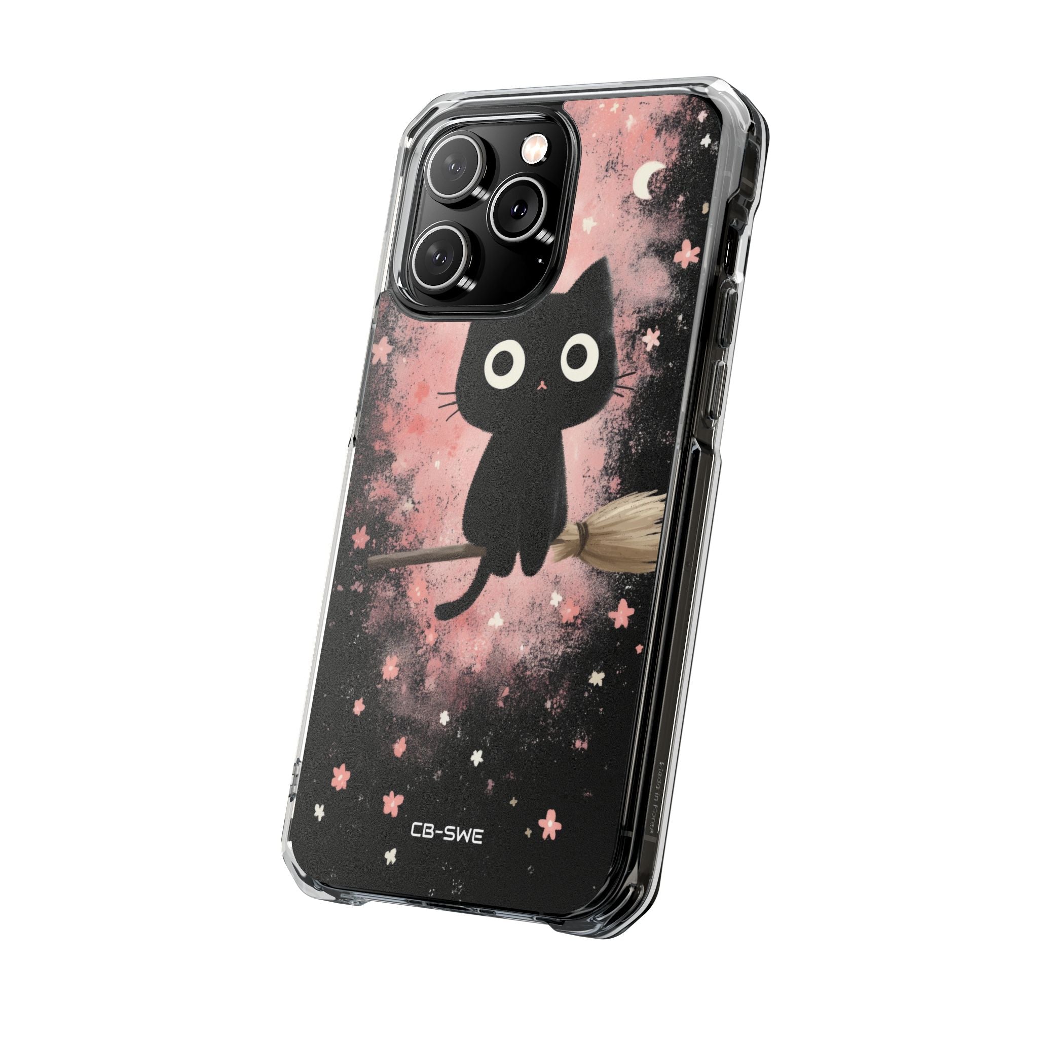 Whimsical Cat Soars iPhone Case - Impact