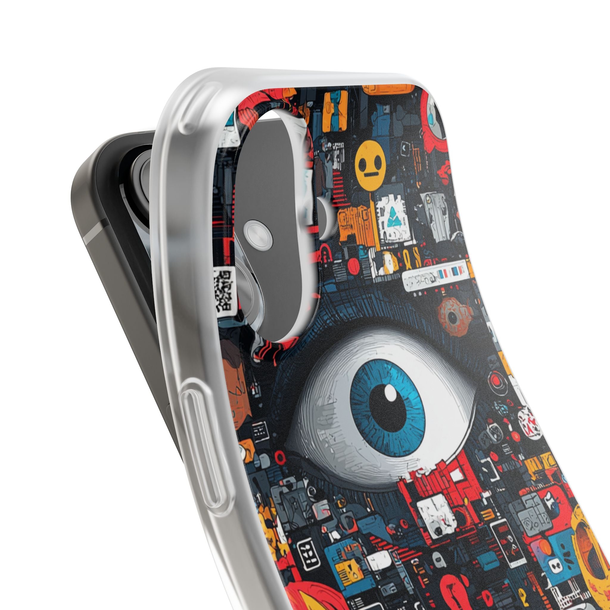 Digital Eye Blue iPhone 16 Case - Soft