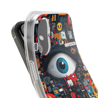 Digital Eye Blue iPhone 16 Case - Soft