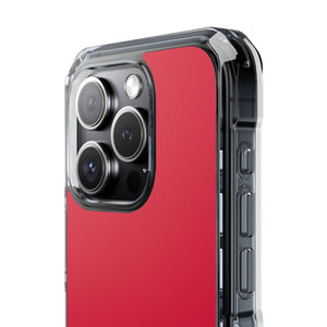 Crimson Red | Handyhülle für iPhone (Clear Impact Case – magnetisch)