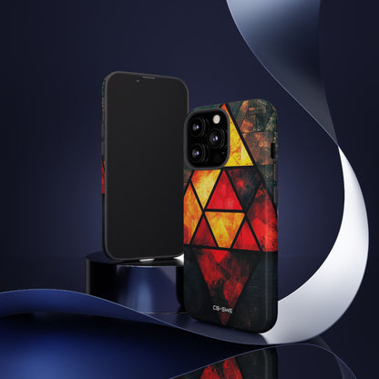 Triangles Illuminate Warmth - iPhone Case