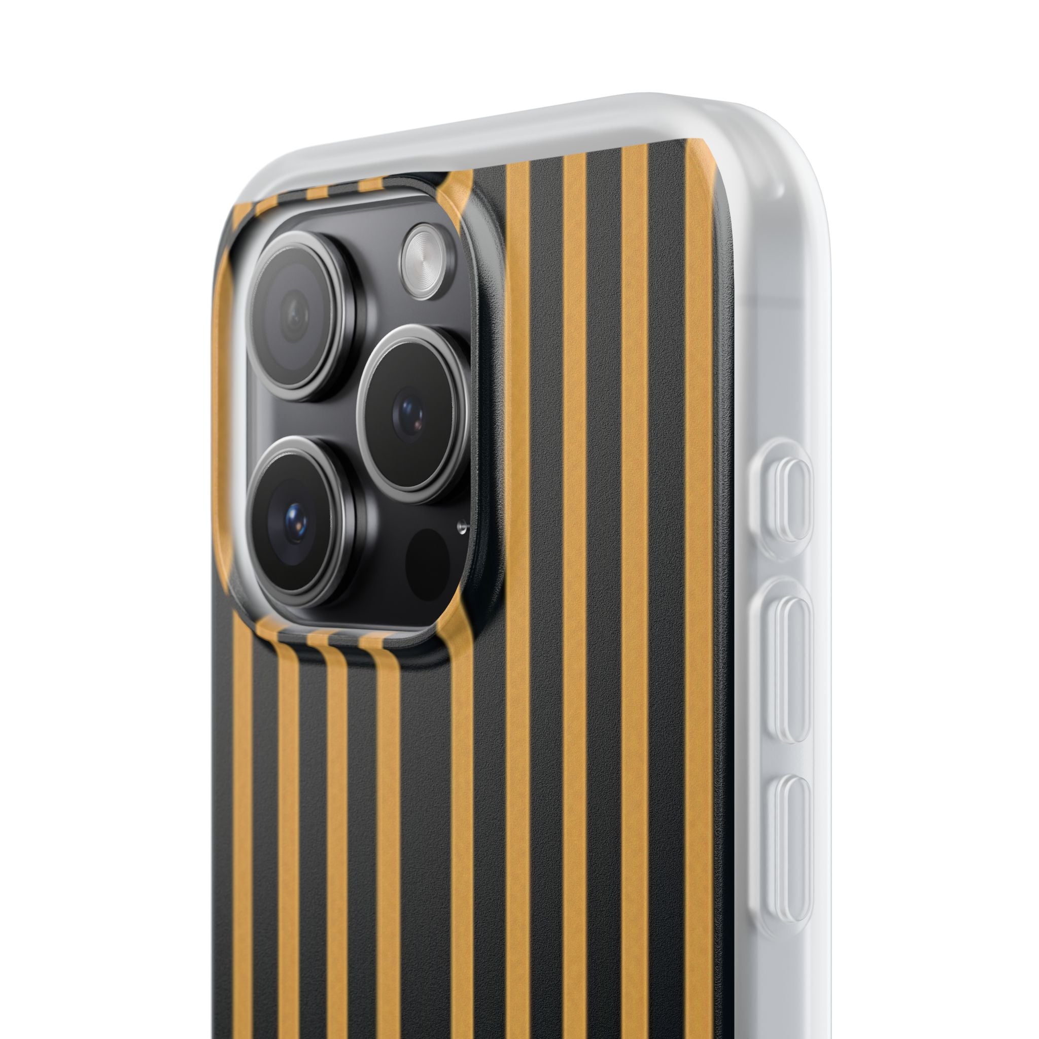 Golden Stripes iPhone 15 Pro Case - Soft