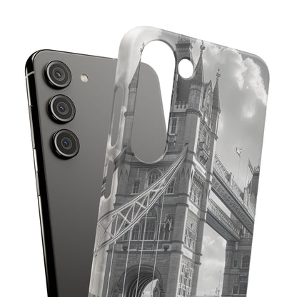 Tower Bridge Monochrome Architecture Study Samsung S23 - Slim Phone Case