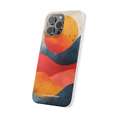 Sunburst Waves - Flexi iPhone 15 Phone Case