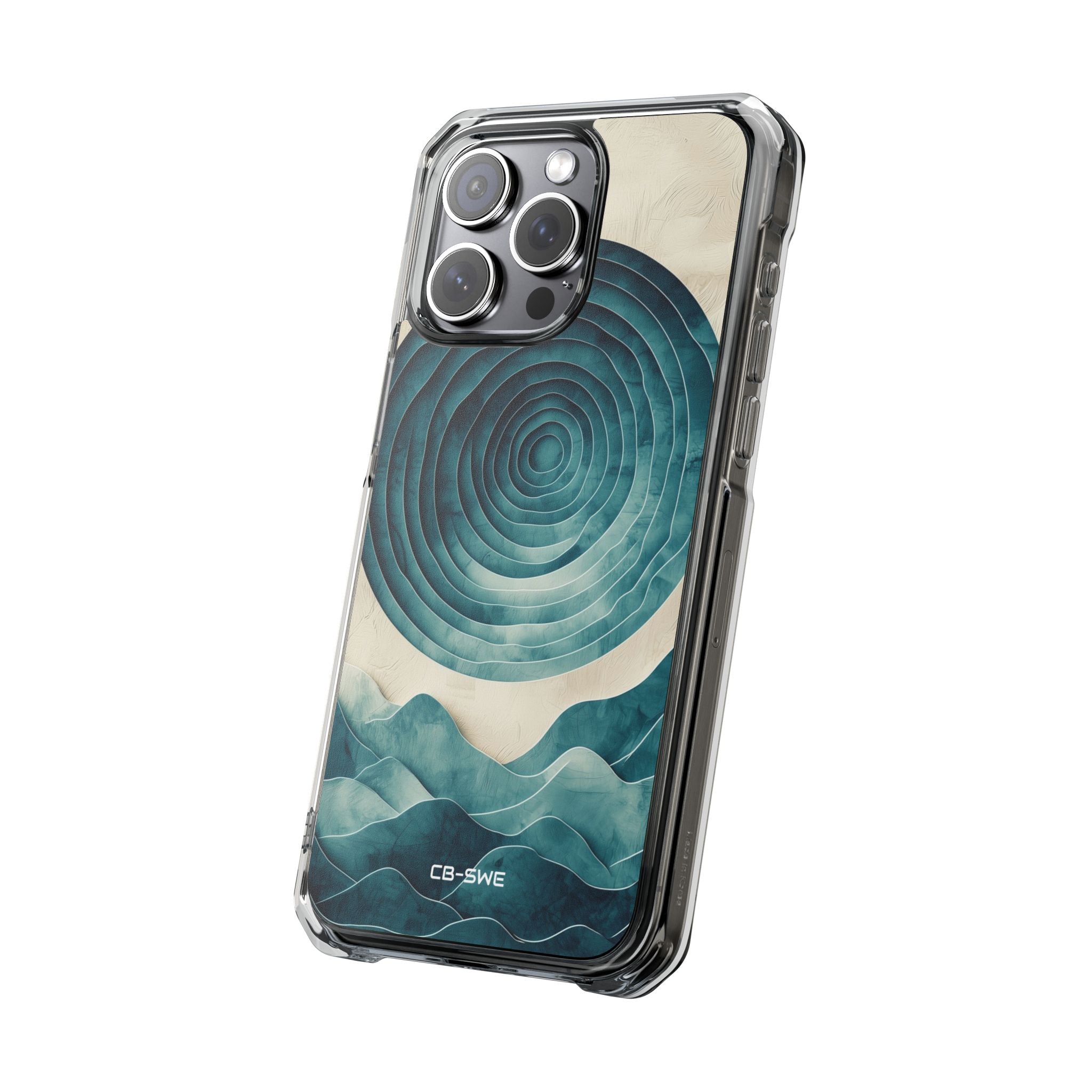 Waves Embrace Circles iPhone Case - Impact