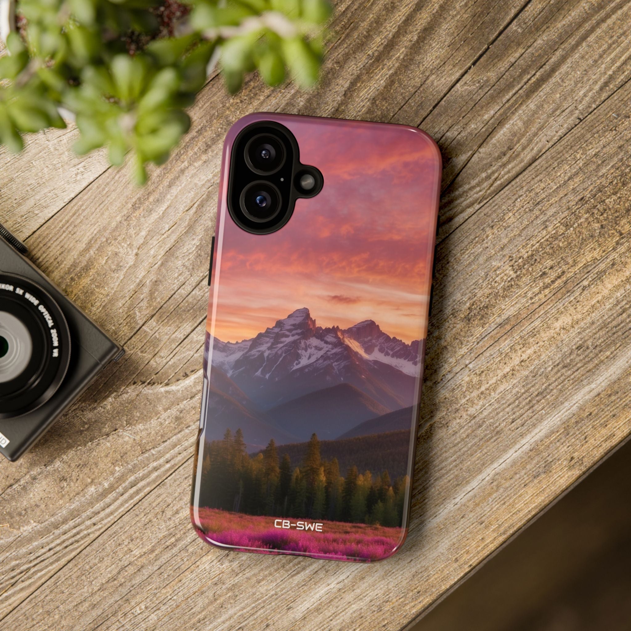 Mountain Peaks Glow - iPhone Case