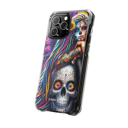 Sunflower Skull Glow iPhone 14 Pro Max Case - Impact
