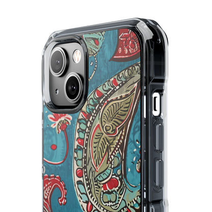 Vintage Paisley Elegance iPhone 14 - Clear Impact Phone Case