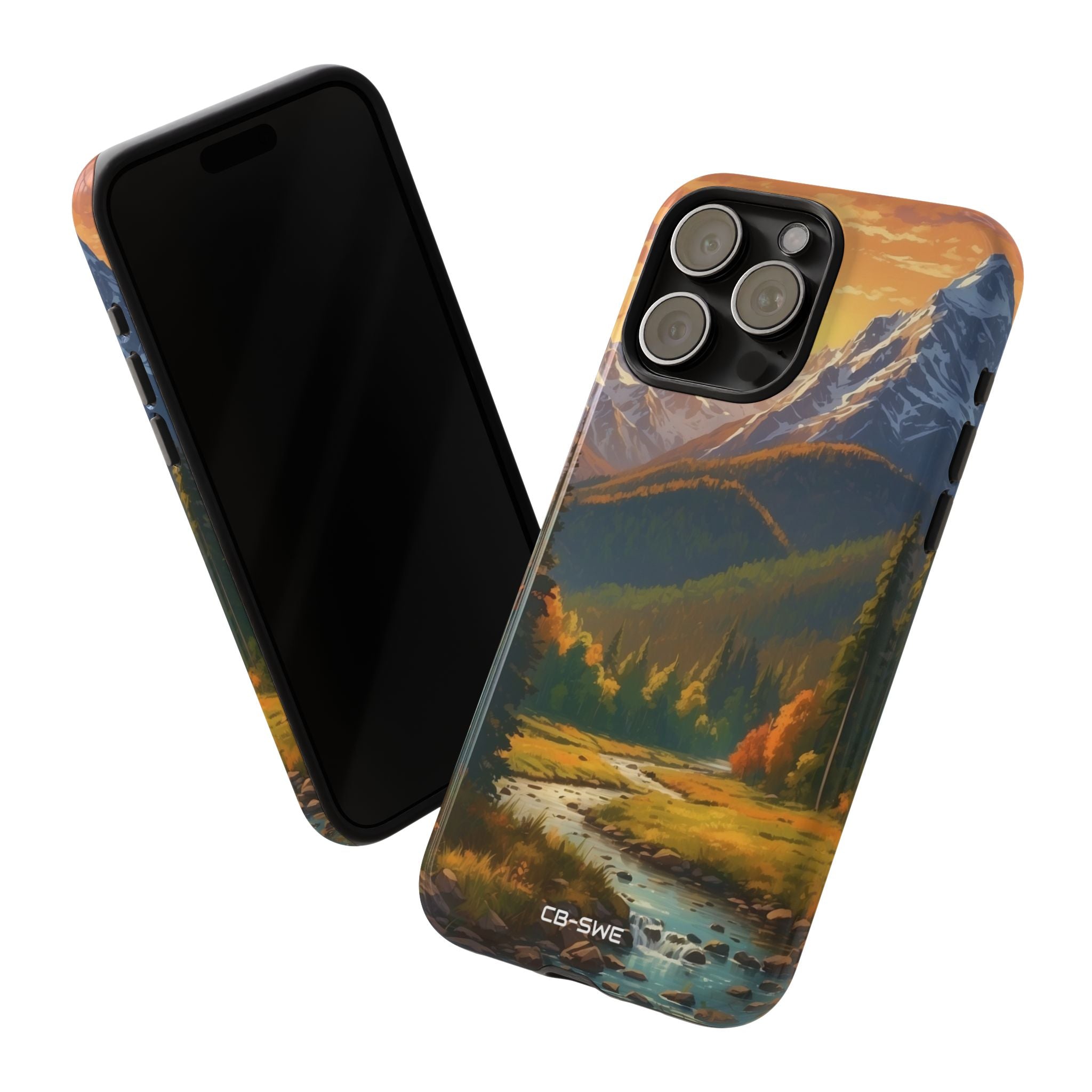 Mountain Reflections Glimmer - iPhone Case